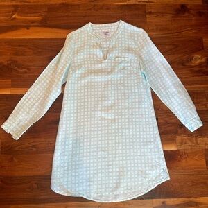 HIHO Bananakeet Dress in Blue and White Gingham; Size S